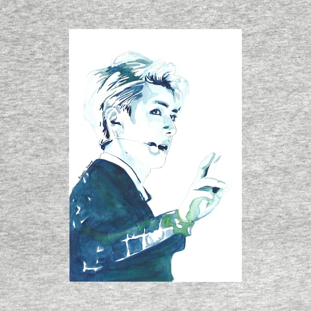 EXO Sehun Watercolour Design by NiamhYoungArt by NiamhYoungArt